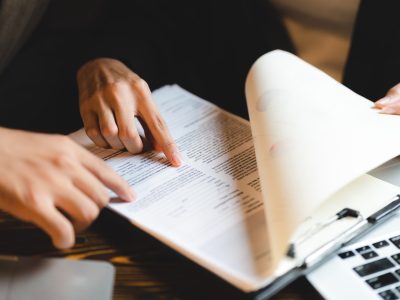 business approve and certificate concept, confirmation of business marketing document permit